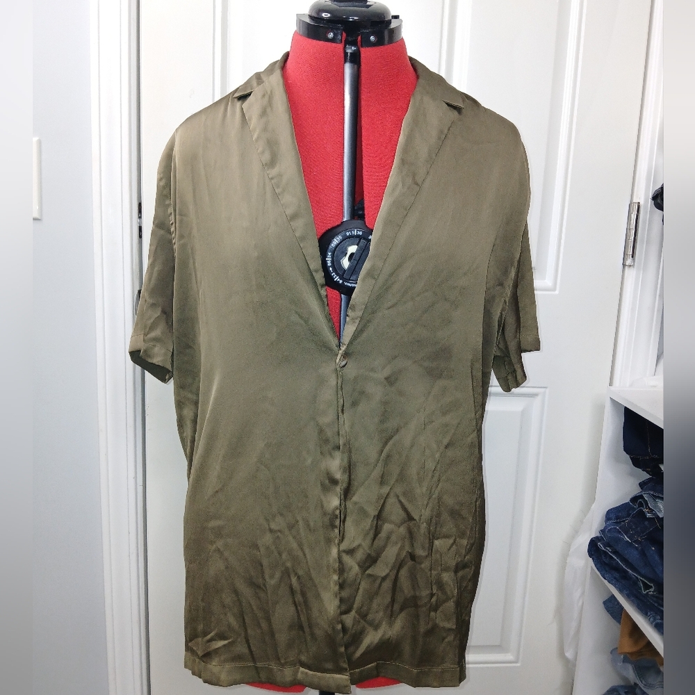 ASOS Olive Casual Button Down Shirt